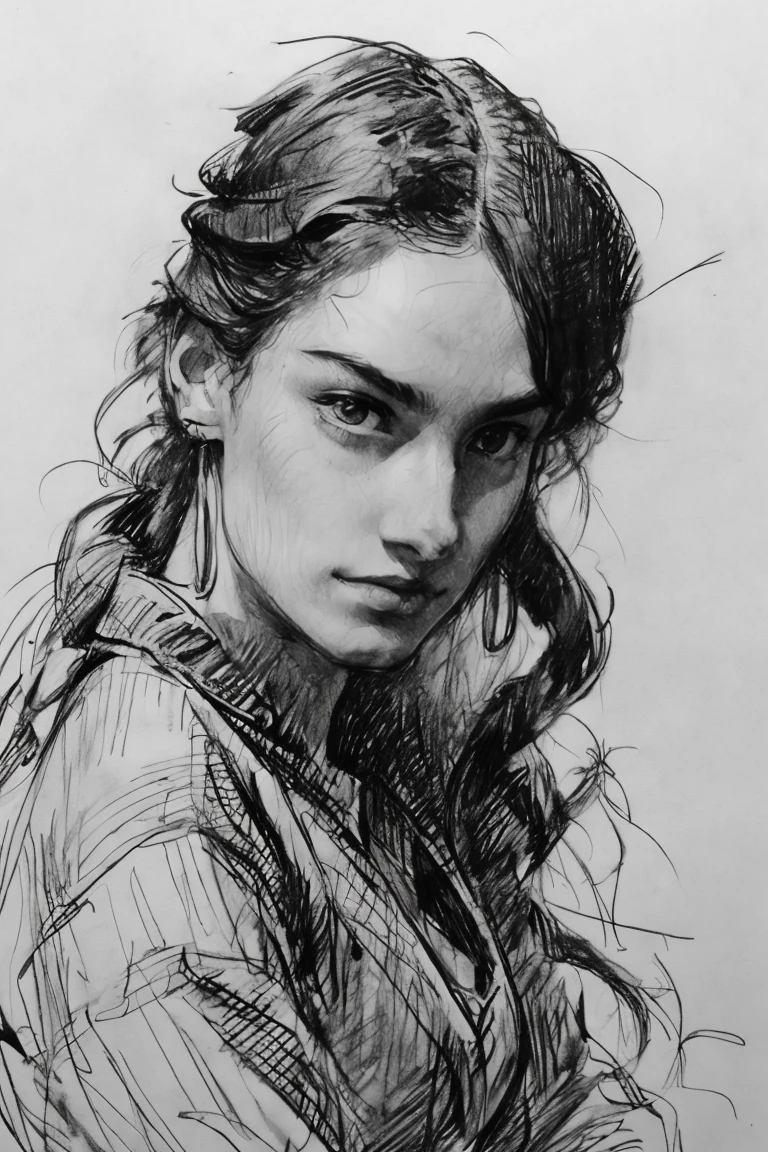  a drawing of a woman with long hair and a ponytail,  vector art by Radi Nedelchev , ArtStation, Digital Art, realistic and beautiful face, realistic digital drawing, very  beautiful and detailed face , realistic and beautiful face, detailed and sensual face ,  detailed beauty portrait in UHD  ,  beautiful and detailed face ,  detailed and realistic facial portrait ,  beautiful and highly detailed face , beautiful and realistic face, Realistic female portrait 