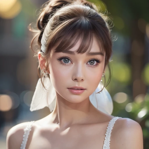 audrey hepburn playing ladybug, lovely pose, 8k