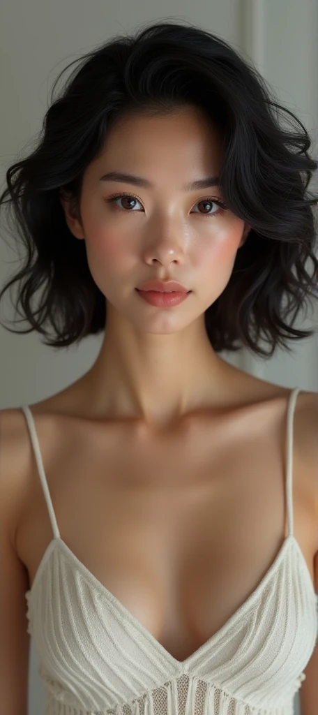 (masterpiece:1.3), (8k, Photorealistic, RAW Photos, Best image quality: 1.4), Japanese, (One Girl), Beautiful Face, (A vivid face), (Black-haired, short hair:1.3), Beautiful hairstyle, Realistic eyes, Beautiful Eyes, (Realistic Skin), Beautiful Skin, Charm, Ultra-high resolution, Surreal, High definition, Golden Ratio, Detail Makeup,Seeing the viewer,Mid-breasted,Pink Lingerie、Pink Bra、Pink Panties、Seamless Lingerie、Cabin attendant、nurse