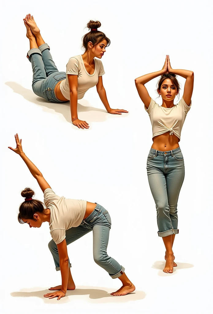 T-pose whole body looking at the camera