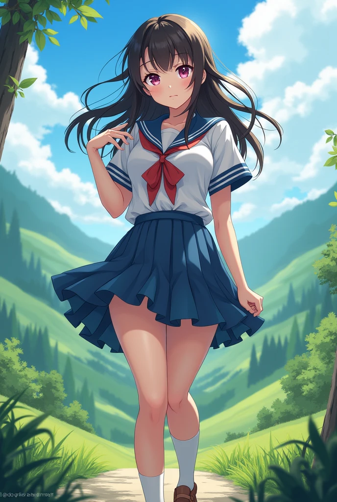 (masterpiece:1.3), (best quality:1.2), (illustration:1.2), (ultra detailed:1.2), (pixiv:1.4),
ultra high res, watercolor, a girl with brown long and blunt bangs hair, garden,skirt lift,white panties,upper body,, incredibly absurdres, huge filesize, ultra-detailed, highres, extremely detailed CG unity 8k wallpaper, CG,masterpiece, (((best quality))), ((ultra-detailed)), (perfect anatomy:1.4),(beautiful eyes:1.4), solo,(early teen girl:1.3),medium breasts,(cute face:1.2),(long straight black hair with blunt bangs:1.2),(school uniform with shirt and skirt:1),(ribbon:1.1),(zettai ryouiki with black socks:1.3),(smile:0.6),
(masterpiece:1.3), (best quality:1.2), (illustration:1.2), (ultra detailed:1.2), (pixiv:1.4),
ultra high res, watercolor, (masterpiece, best quality),