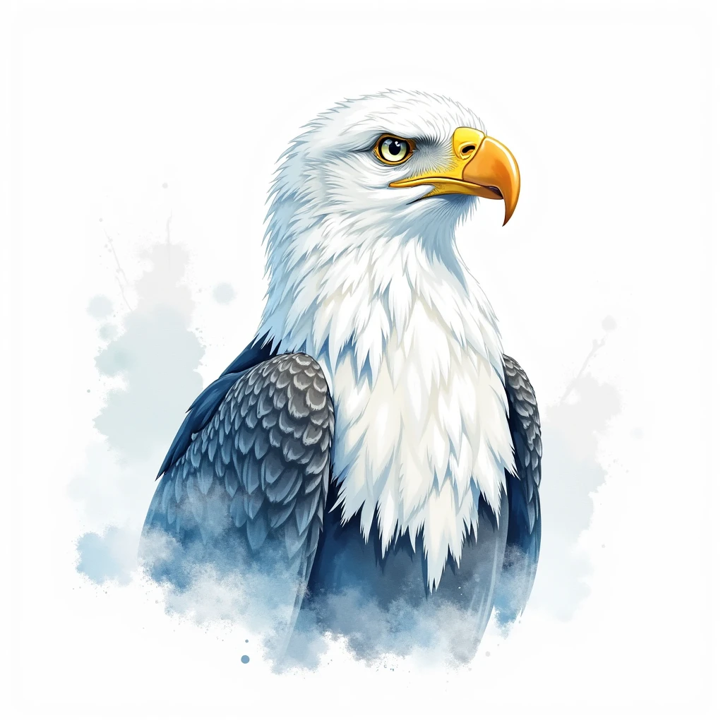 (masterpiece:1.2,EXCEPTIONAL QUALITY ,Mirror finish, Cinematic Experience, best illustrations), ultra high definition, more details,8k,16k,wallpaper,(New Year's card design drawing ),(eagle),( minimalist:2.0),( cute:2.0),(watercolor),( has a white background:2.0),(Plain background:2.0)