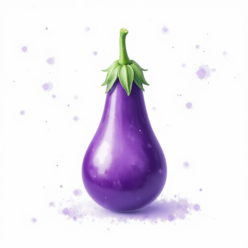 (masterpiece:1.2,EXCEPTIONAL QUALITY ,Mirror finish, Cinematic Experience, best illustrations), ultra high definition, more details,8k,16k,wallpaper,(New Year's card design drawing ),(purple eggplant),( minimalist:2.0),( cute:2.0),(watercolor:1.5),( has a white background:2.0),(Plain background:2.0)