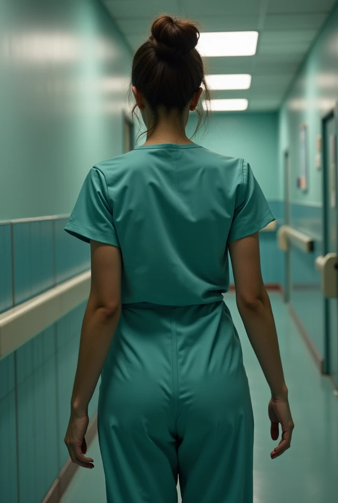 (best quality, masterpiece, RAW photo,ultra-detailed:1.2), 1girl, solo,
<lyco:backside :0.35>backside, micro mini skirt, nurse uniform, underbutt, from below,ass focus,wide hip, panties,