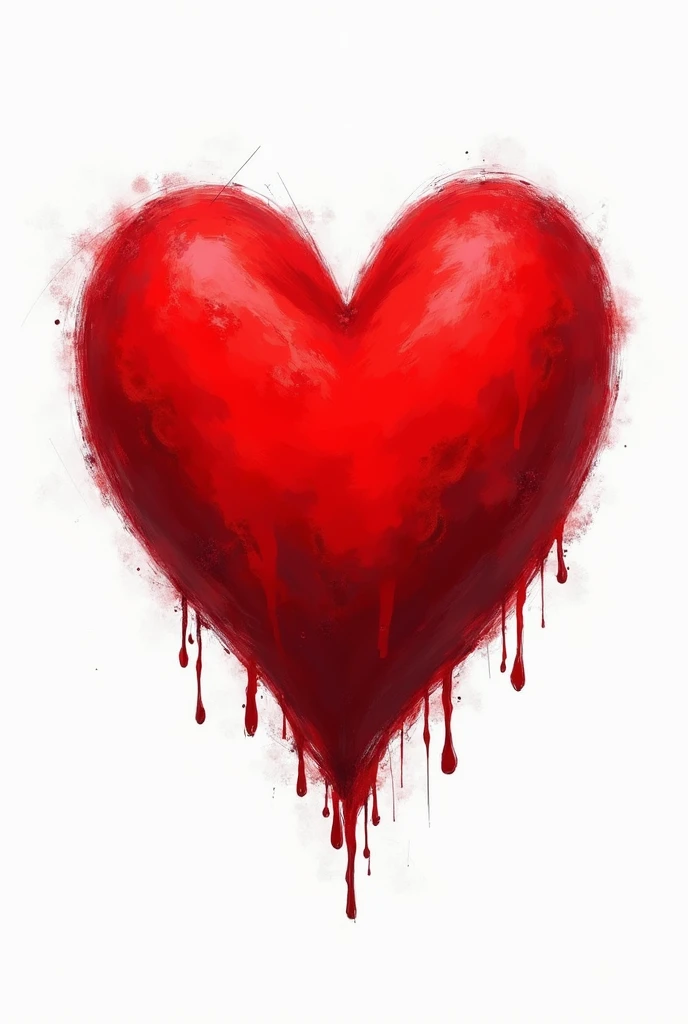 Heart with blood