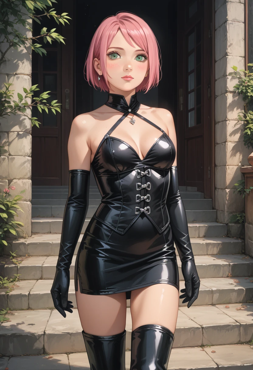 17 year old prostitute in a tight dress with the look of a mistress