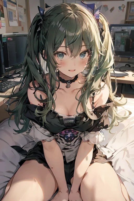 NSFW,masterpiece,Highest quality,High resolution,Super detailed,Sinon\(Sword Art Online\),Bare shoulders,Removable sleeves,Hand guard,leotard,Cape,Frilled mini skirt,gem, hair ornaments, Hair Clip,Thigh straps,Iron Collar,Embarrassed,Expecting face,(Lust),(Estrus),(Ahegao),blush,(tears),Fantasy,inn,bedroom,(Middle-aged men),(Having rough sex),Insert,Creampie,,forcibly,(rape),Lying down,Spread your legs,(aphrodisiac),From above,(Squirting),(Trembling)