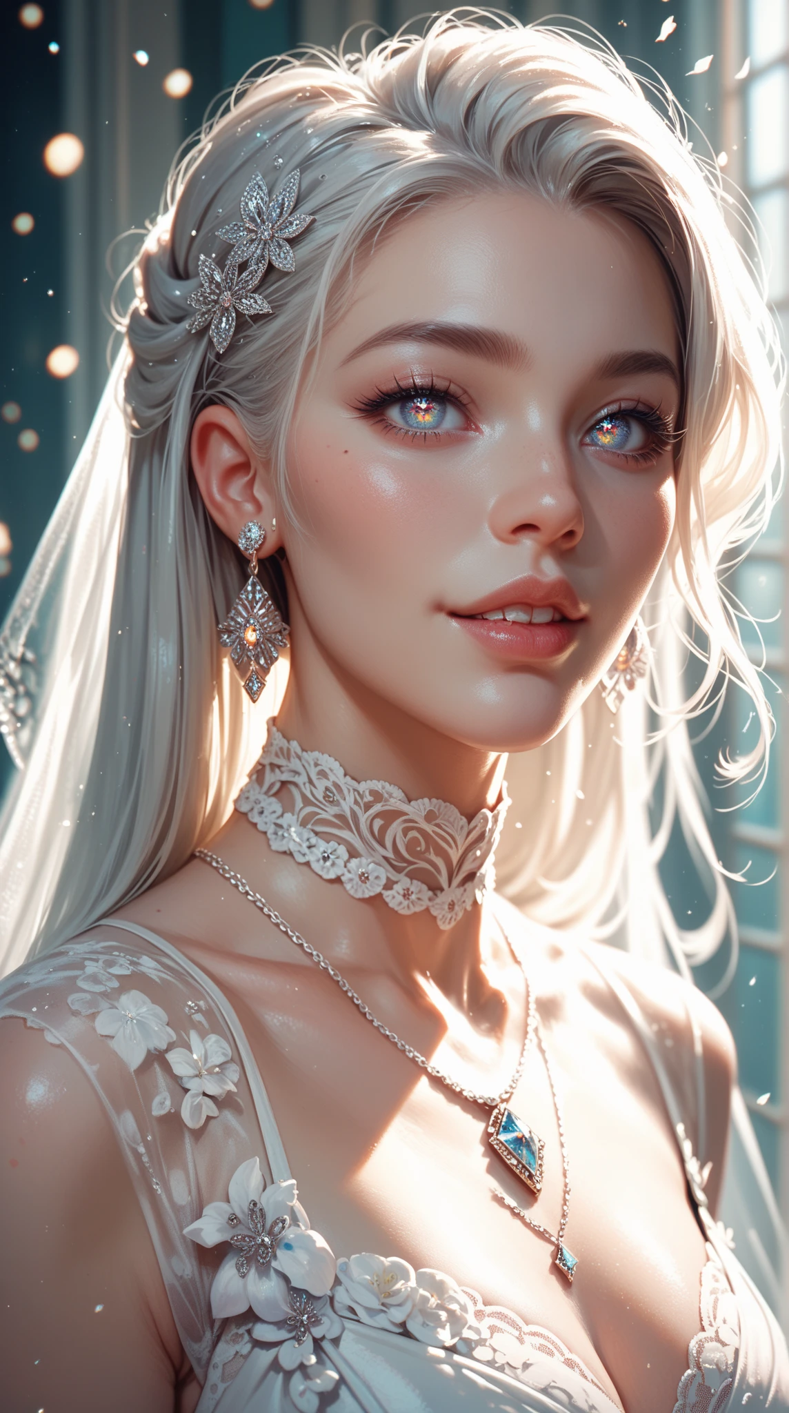 masterpiece, best quality,dutch angle,realistic, super detailed, ultra detailed, extreme detailed, extremely detailed, ultimate detailed, hyper detailed, beautiful eyes, beautiful hair, beautiful face, beautiful skin,full body, slim abs ,shiny skin ,ultra-detailed face, detailed eyes, lustrous lips,nsfw(1girl, solo),18 years old,pubric hair,amelia watson,blonde hair, blue eyes, choker, short hair, realistic eyes,nude lace(see-through,translucent,transparent,)(open clothes,torn clothes)garter belt,socks,embarrassed,standing, BREAK holding flower,pison,Prison,gaol,underground,dark,