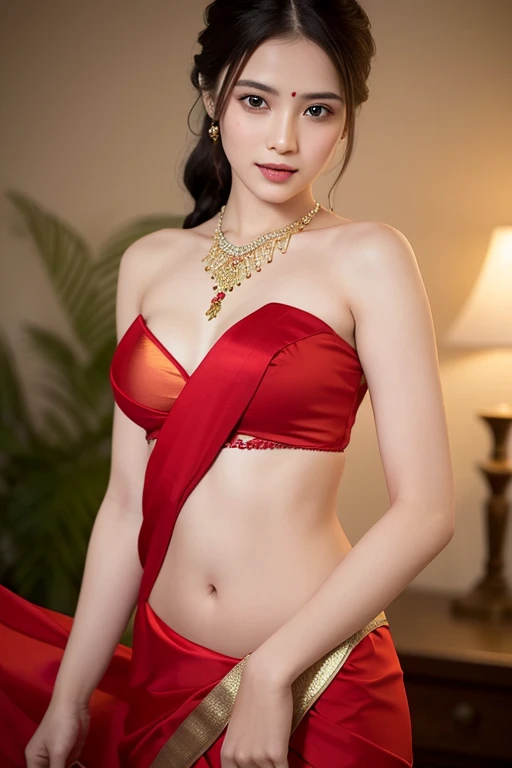 ((top quality、8k、Masterpiece:1.3))、Extremely delicate and beautiful girl,full-body shot,huge breasts,bigger breasts,amazing breast size,H cup,Long skirts,sunset,sunset。Wear big earrings,Very white skin,moist red lips,Waist is very thin,Thighs are very thin,Big hips,Reveal a little,White and smooth skin,Smooth and fair skin,flawless skin,Fair and shiny skin,cold white skin,The camera focuses on the chest,bright light