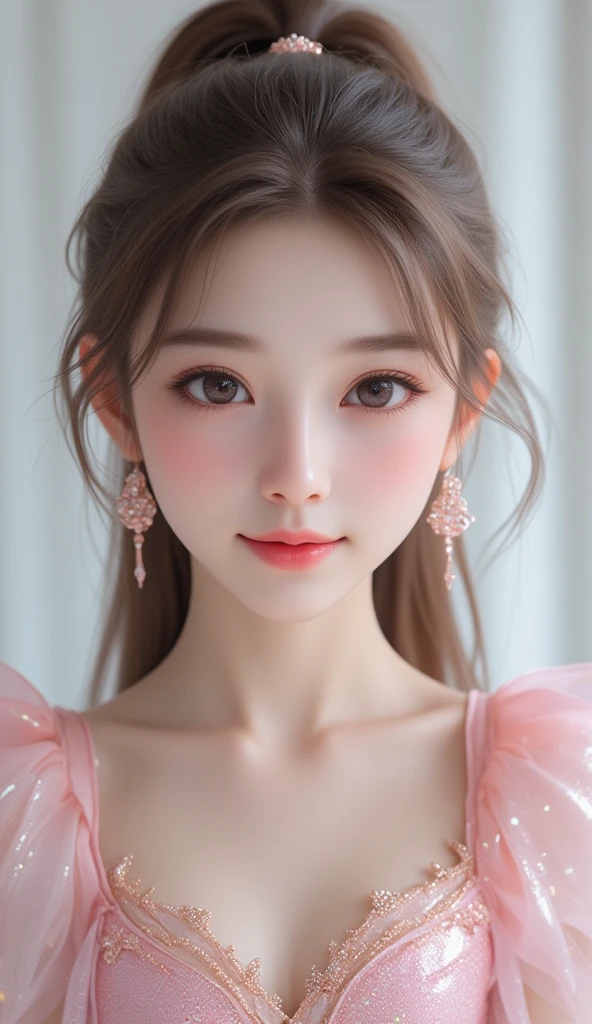 ultra-detailliert、hight resolution、ighly detailed、a beautiful detailed girl、extremely detailed eye and face、beatiful detailed eyes、Facial light、best qualtiy、masterpiece、illustratio、extremely delicate and beautiful、CG、8K wallpapers、Exquisite details、Model filming in the studio、Casual fashion、