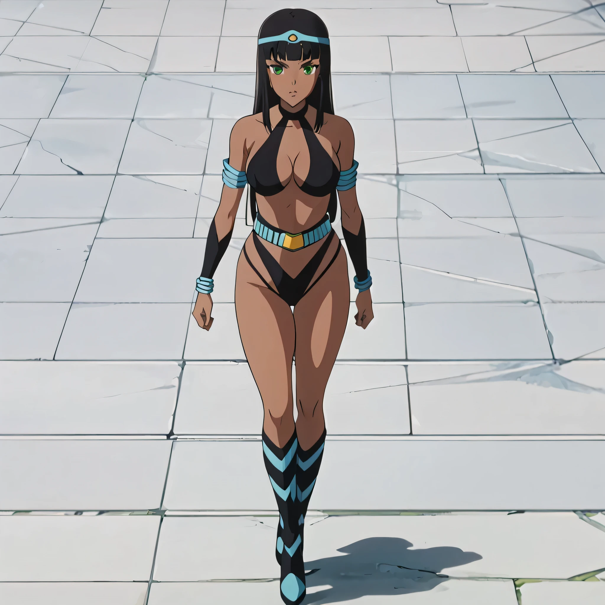 (masterpiece, best quality:1.2), ankha, 1girl, solo, muscular, abs, (crossed arms:1.2), holding own arm, bandages, loincloth, upper body, tail, navel piecing, midriff, huge breasts, outdoors, day, tree, grass, desert, ((pyramids in background)), sunlight, dappled sunlight, plant, leaf, flower, petals, full body view, <lora:Ankha_v2_RETRAIN:1.0>, glow effects, godrays, Hand drawn, render, 8k, octane render, cinema 4d, blender, dark, atmospheric 4k ultra detailed, cinematic, Sharp focus, big depth of field, Masterpiece, colors, 3d octane render, 4k, concept art, trending on artstation, hyperrealistic, Vivid colors, extremely detailed CG unity 8k wallpaper, trending on CGSociety, Intricate, High Detail, dramatic