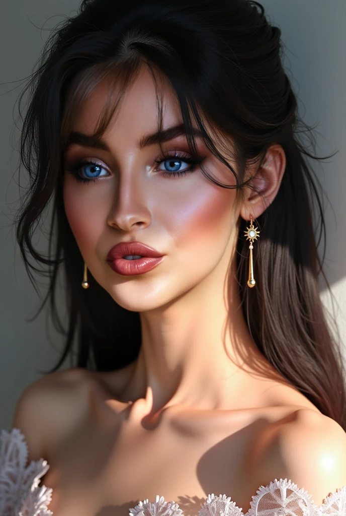 (Young /Kira Farao/), Photorealistic, A hyper-realistic, hyper-detailing, analog style, sub-surface Scattering, Realistic, Masterpiece, Best Quality,, ultra realistis, 8K, (HDR), the golden ratio, Intricate, high detail, soft focus, RAW photo, subject, (high skin detail:1.2), 8K UHD, dslr, soft-lighting, hiquality, Film grain, Fujifilm XT3