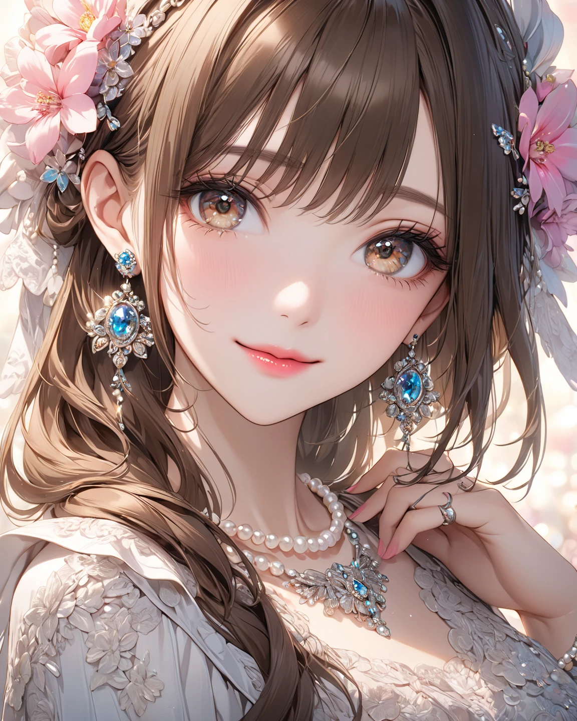 masterpiece,((Clear lines)), ,highest quality, ((One girl)),(((Very delicate and beautiful girl))),(Beautifully detailed face),(Beautiful fine details),