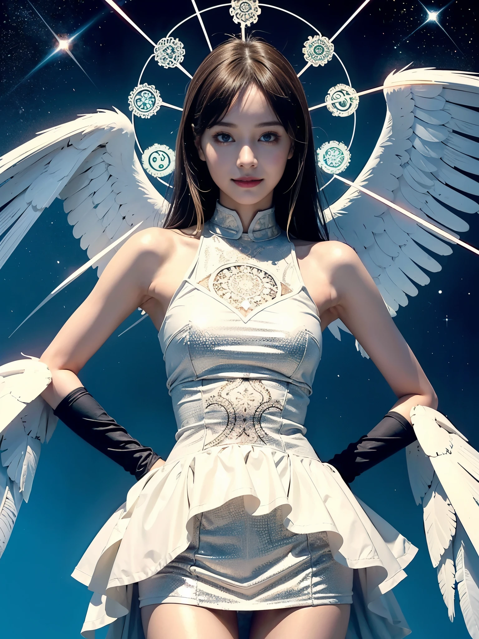 official art, unity 8k wallpaper, ultra detailed, beautiful and aesthetic, masterpiece, best quality, (zentangle, mandala, tangle, entangle), (fractal art:1.3) , 1girl, extremely detailed, dynamic angle, cowboyshot, the most beautiful form of chaos, elegant, a brutalist designed, vivid colours, romanticism, by james jean, roby dwi antono, ross tran, francis bacon, michal mraz, adrian ghenie, petra cortright, gerhard richter, takato yamamoto, ashley wood, atmospheric, ecstasy of musical notes, streaming musical notes visible