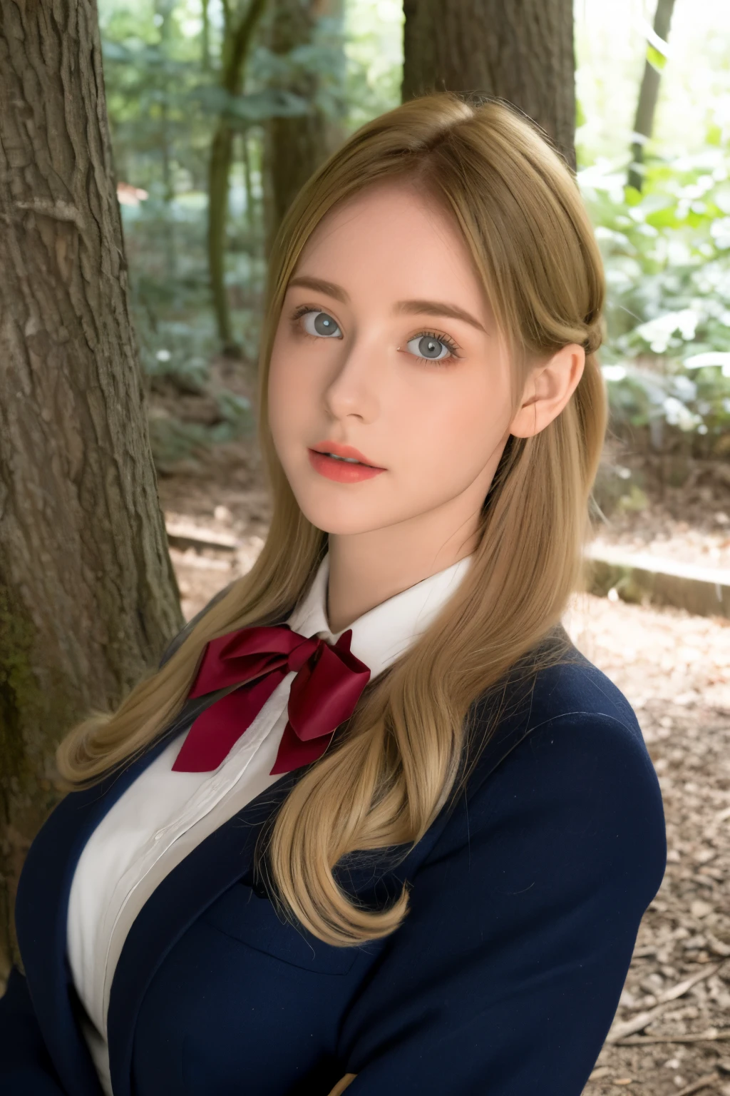  one girl,face,white色の背景,Kinematica Matrix 5,  beautiful, white , Big Nose, Curly Hair, Natural red cheeks,  20 year old girl, His eyes are blue. Her hair is voluminous. Vintage Outfit,  blondes ( blondes Hair)