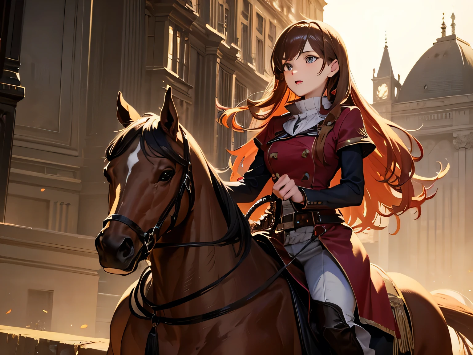 woman on horse