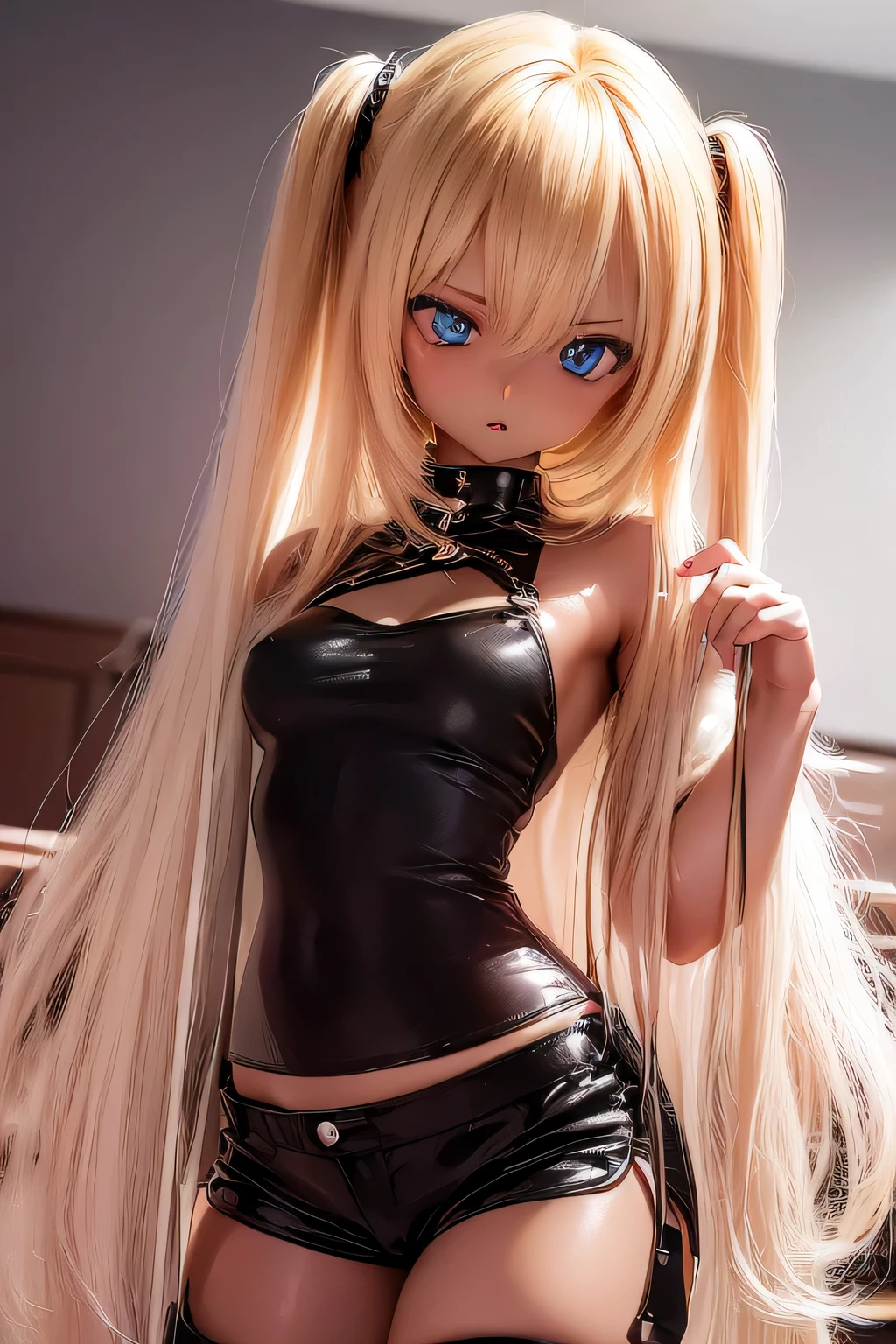 Chica anime con cabello largo y rubio y un vestido blanco y negro, Chica rubia de anime con cabello largo, Marisa Kirisame, Chica anime con pelo largo, Anime CG soft art, Chica de anime con disfraz de sirvienta, Loli en vestido, Anime visual de una chica linda, Chica anime con un vestido negro, Personaje femenino de anime, Lolish, Chica de anime Gothic Maiden Shibari, servidumbre, desnudo, Ruboroso, avergonzado. (La mejor calidad, high resolusion), nudos detallados, patrones de cuerda intrincados, Textura delicada de la piel, rasgos faciales expresivos, Subtle lighting, ambiance. A girl tied with Shibari ropes., sentirse avergonzado y sonrojado, en estado vulnerable y expuesto. Las cuerdas son intrincadas y bellamente entrelazadas alrededor de su cuerpo., accentuating its curves and highlighting the artistic aspect of the scene. The lighting is soft, Proyectando sombras suaves, creating an intimate atmosphere and. The colors are muted and warm, con un enfoque en tonos tierra, Improve overall aesthetics. His facial expression shows a mix of shyness and vulnerability.., con ojos detallados y labios ligeramente entreabiertos, convey a sense of longing and anticipation. The texture of the artwork is reminiscent of a fine pencil drawing., with delicate lines and shading, capturing the intricate details of the strings and the girl&#39;s skin. The artwork is of the highest quality, with ultra-detailed craftsmanship and photorealistic rendering, showing the artist&#39;s skill and attention to detail.