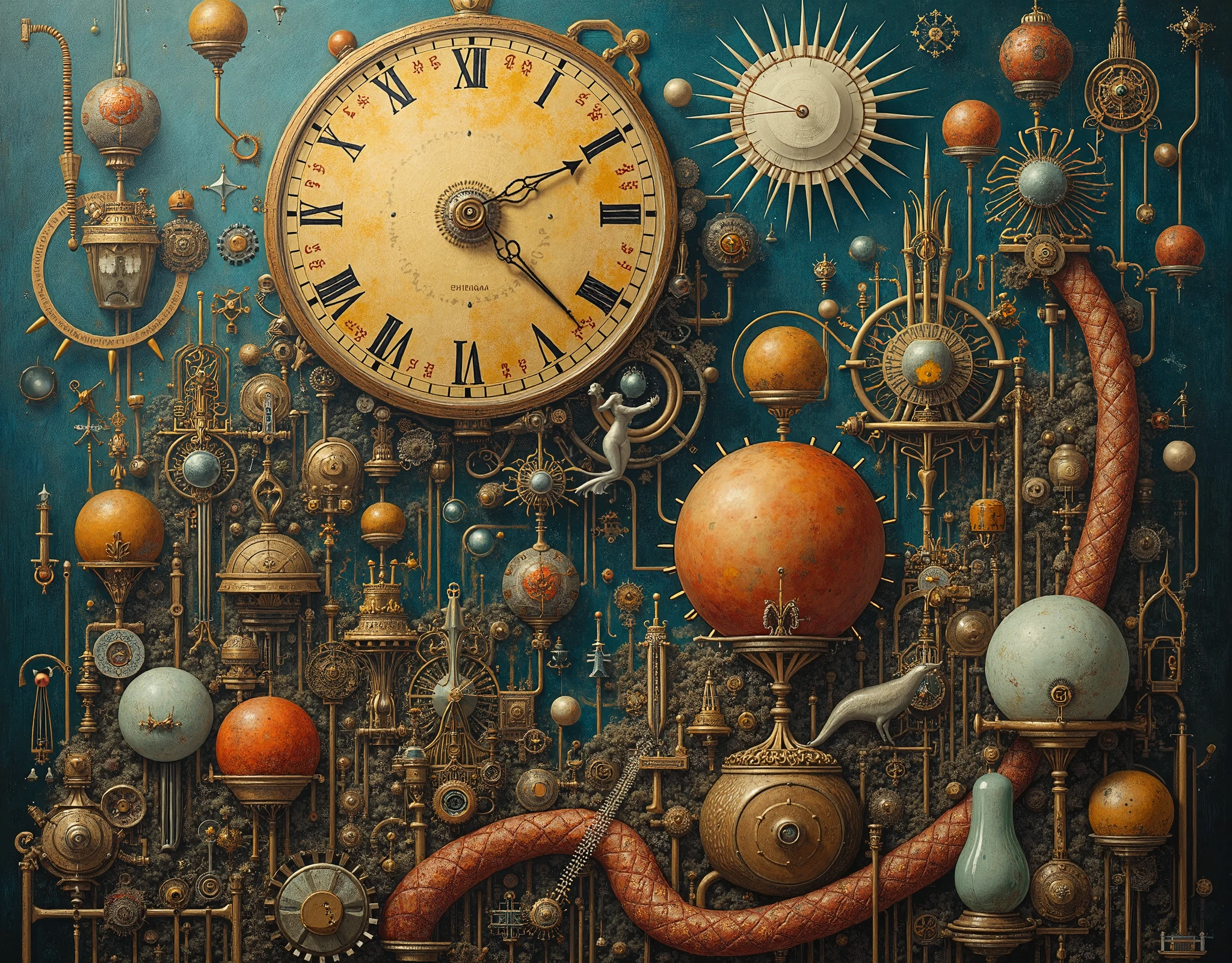 Transforming Salvador Dali's Frames: Persistence of memory, Using a futuristic computer、More contemporary works