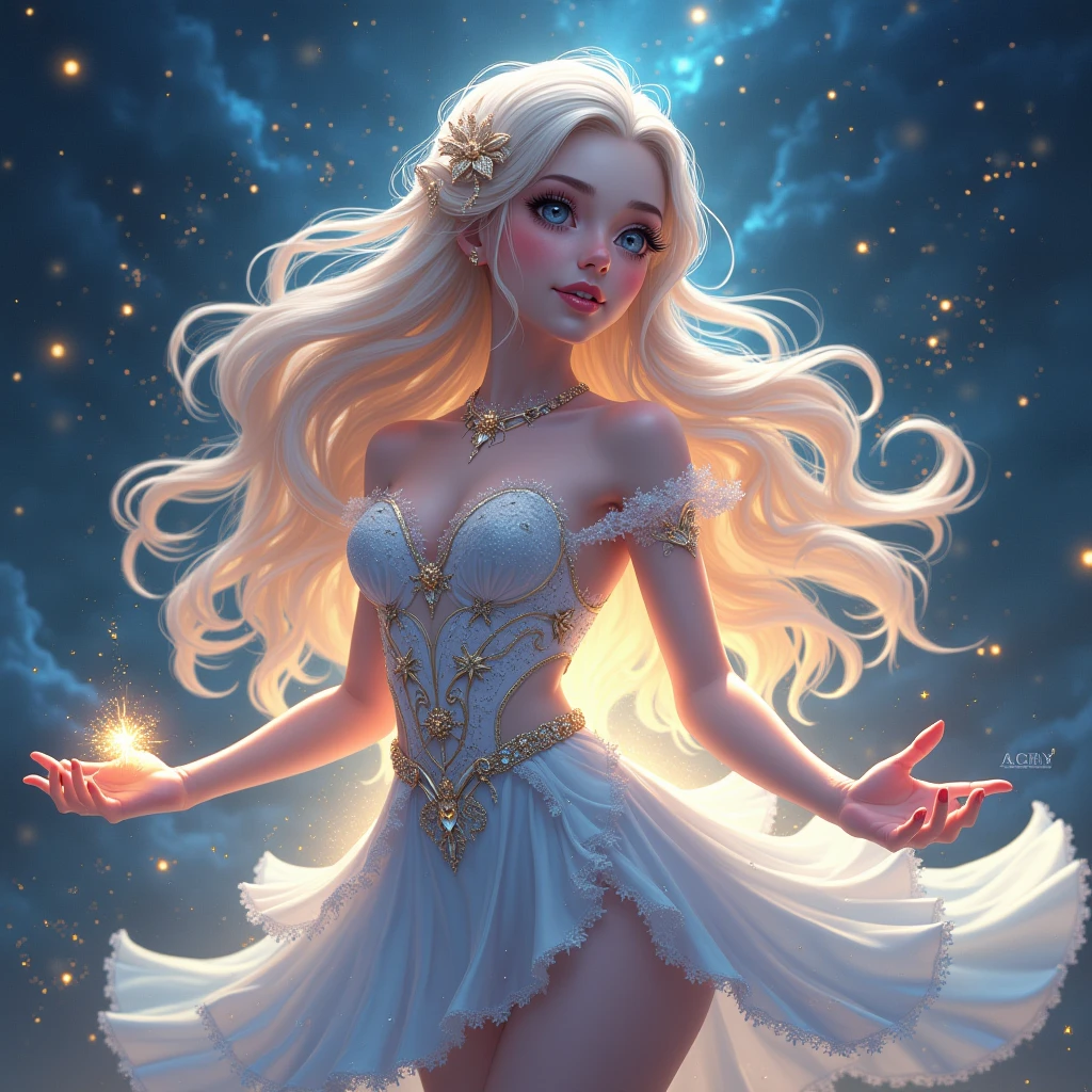 brain reading goddess cartoon