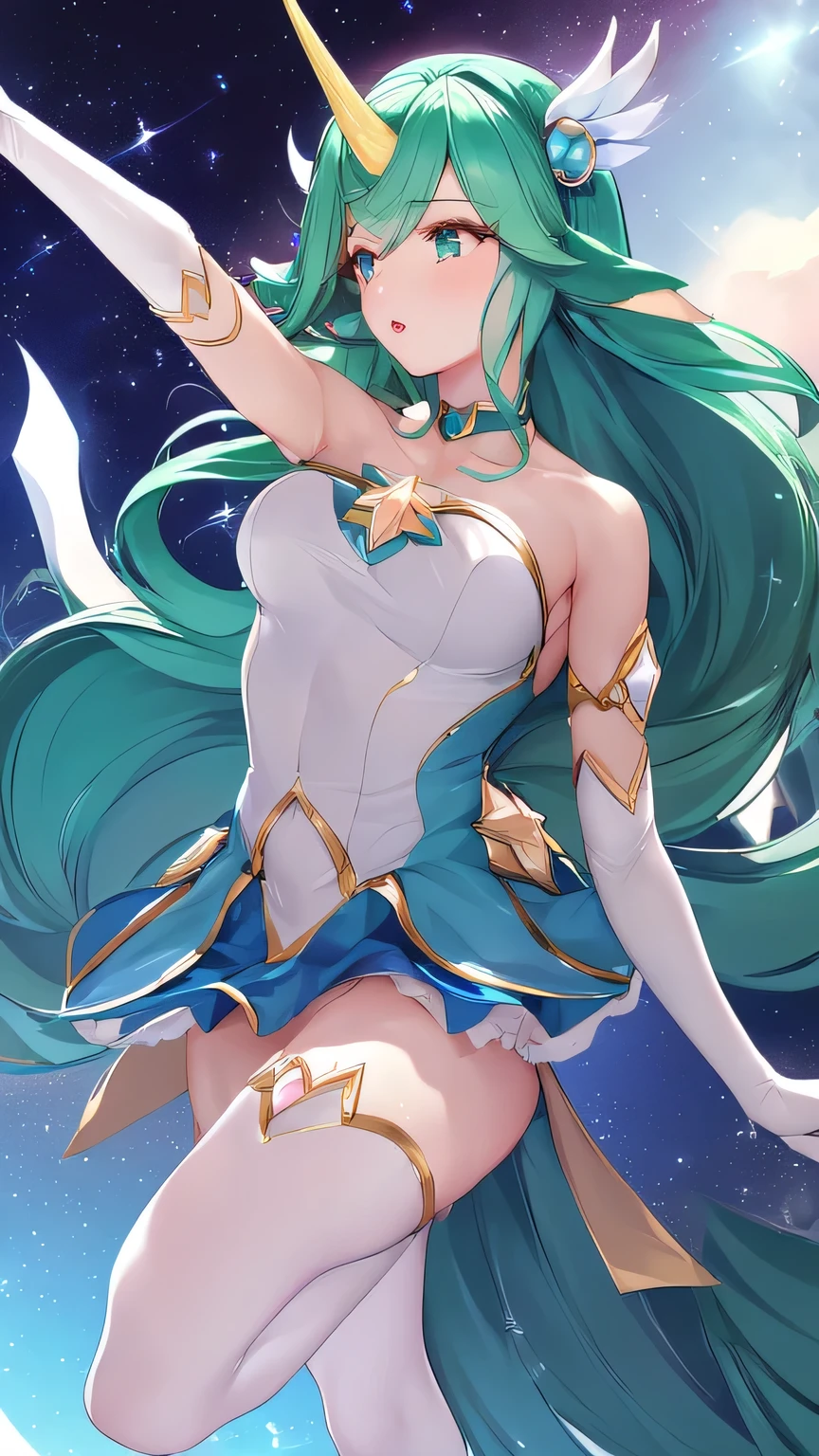 Generate the goddess Artemis from Saint Seiya