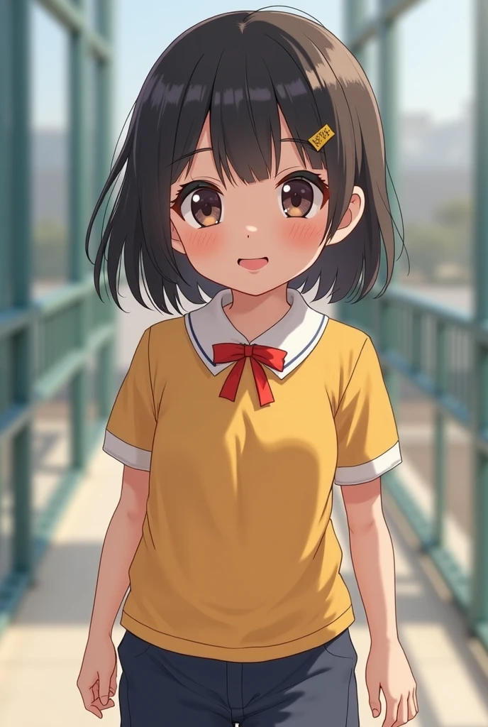   elementary school girl  and turning all over the front.( not wearing anything)Not Chencher, let's be the most  