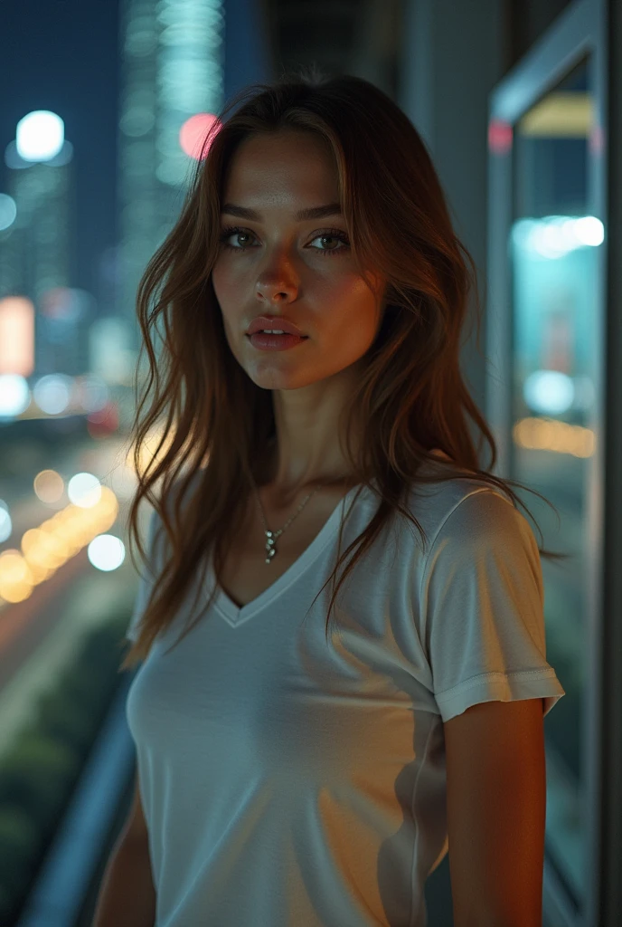 A woman TV