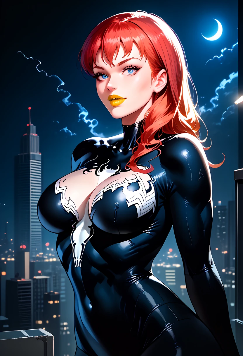 Livewire,blue punk hair, blue eyes smiling, pale skin, standing, back view, ass,
electricity ,lightning, gotham city,
(insanely detailed, beautiful detailed face, masterpiece, best quality) <lora:Livewire-10v3:0.7>