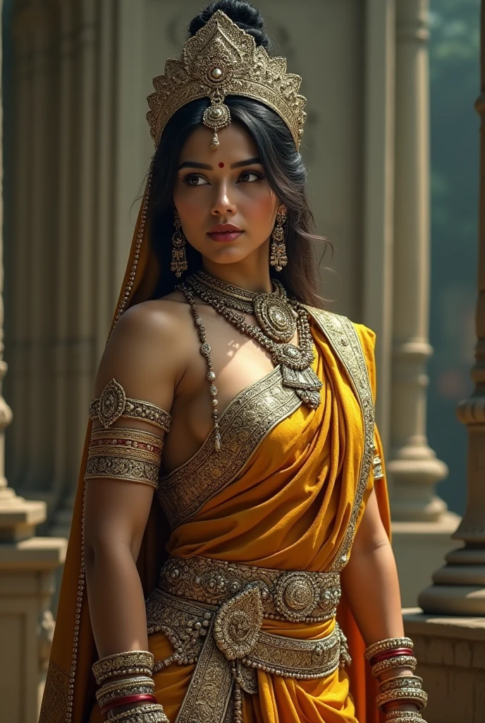 Create an image of mine in sanatani costume 