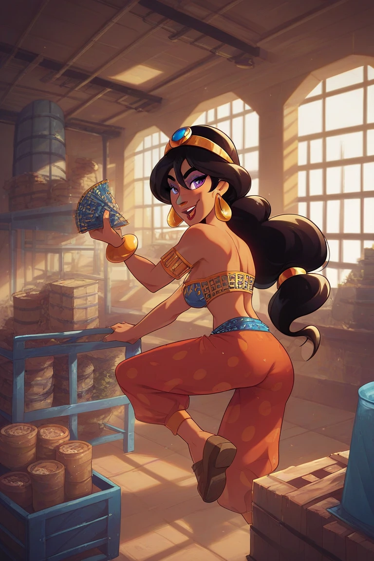 Aladdin is being printed by 40 industrialists in a warehouse and they have surrounded it.