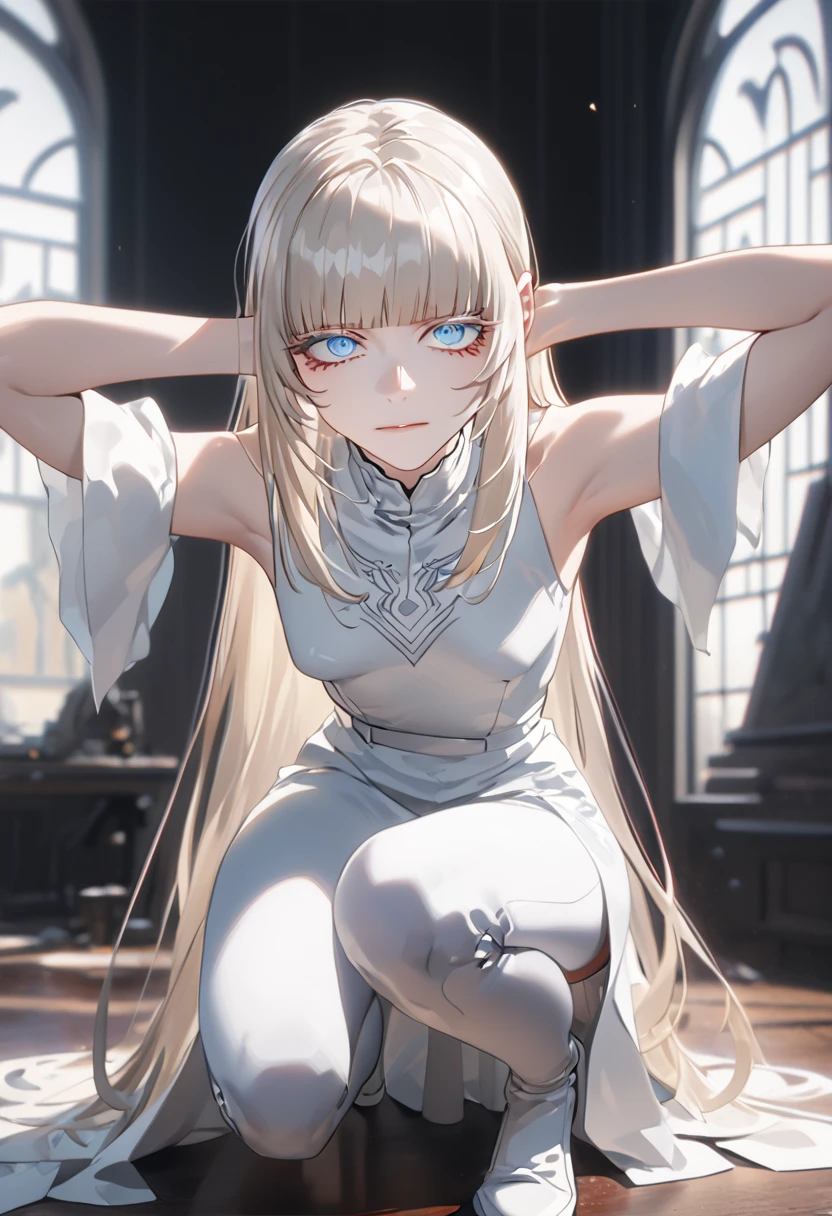 (High resolution,masterpiece:1.2),whole body,Skinny Boy:0.6 Bondage with a Dominant ????????, Controlled:1.6,((Confident woman, on, Boy lying on the floor and suffering , Sit on face:1.2)). View from below, (Cinema Lighting),