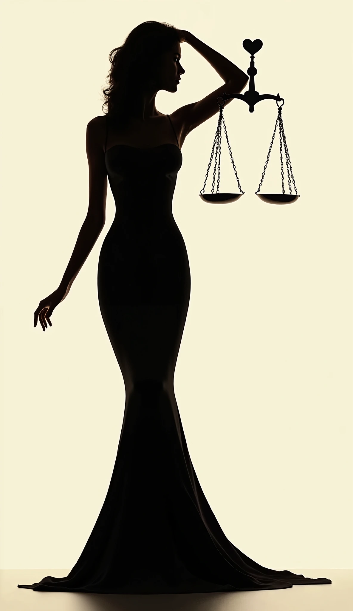 create a logo about a woman holding a scale, blindfolded, shows journalism and politics (not photorealism)