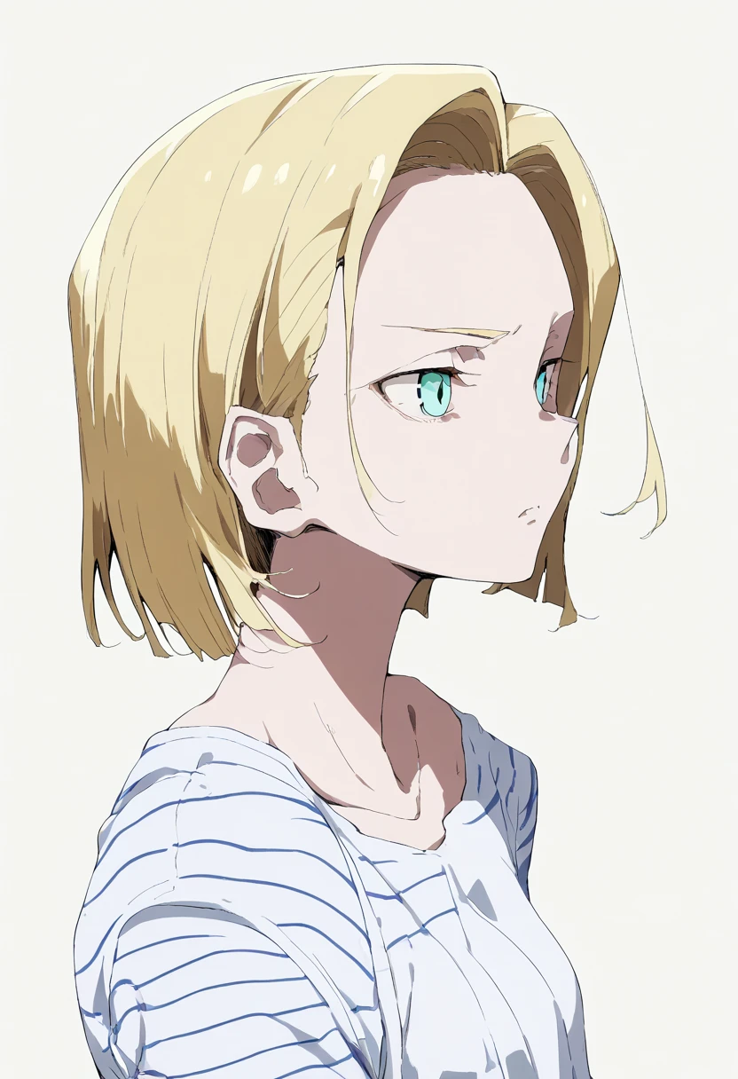 Android18，  full body close-up of a , dynamic, and ，   simple background，Android18，score_9, score_8_  up, score_7_  up，，女の子の全身クローズ  up，Immediately