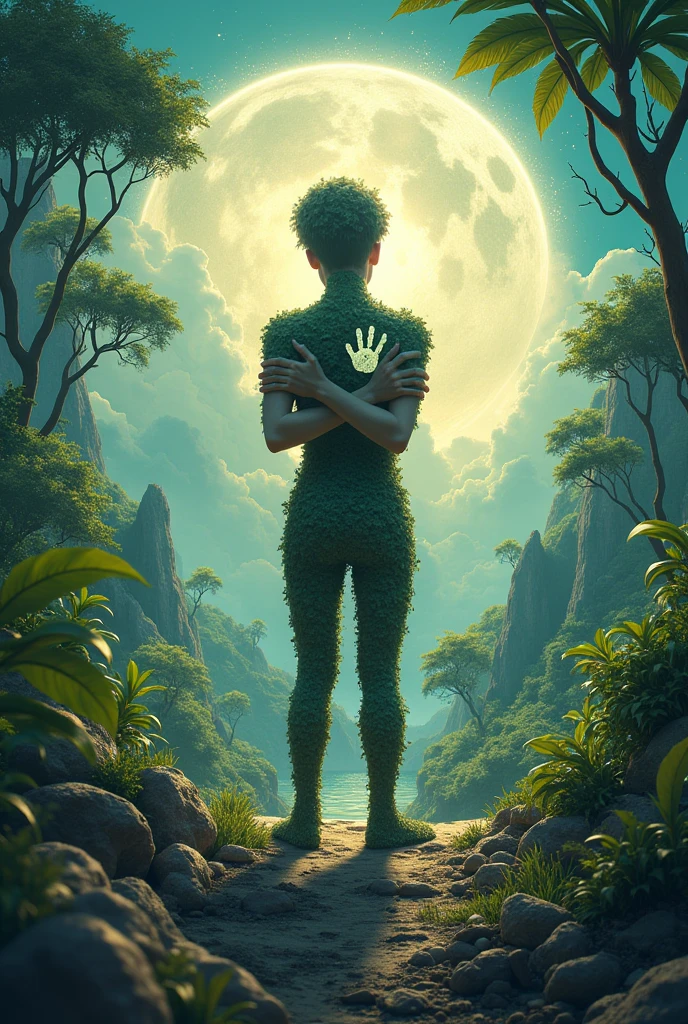 a picture of a marijuana leaf with a man in the middle of it, 🚀🌈🤩, 🌻🎹🎼, 🔞🤡, 🐋 as 🐘 as 🤖 as 👽 as 🐳, cinematografic, instagram, 🌲🌌, ❤🔥🍄🌪, ig studios anime style, cuta anime, instagram story
