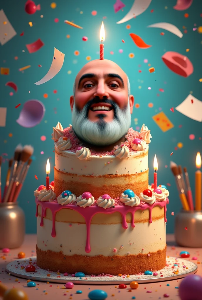 terrorist eating birthday cake