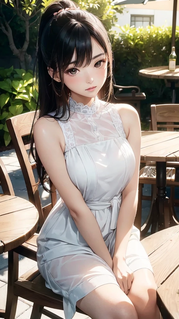 Browsing Caution,1 girl, Down blouse, , munechira,((( Small breasts))), avert your eyes, Leaning forward,Bend your body, , bird&#39;S perspective , Upper Body, necklace ,In the classroom ,Long sleeve shirt,A detailed bra with internal decoration,jeans,short hair