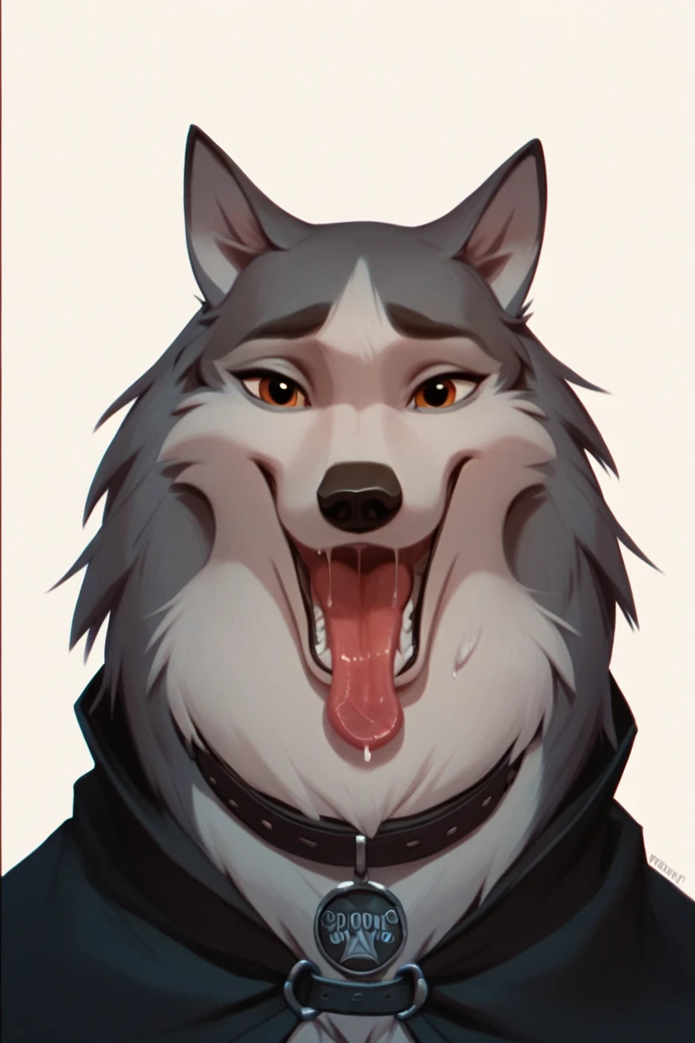 Girl getting fucked and impregnated by a husky.