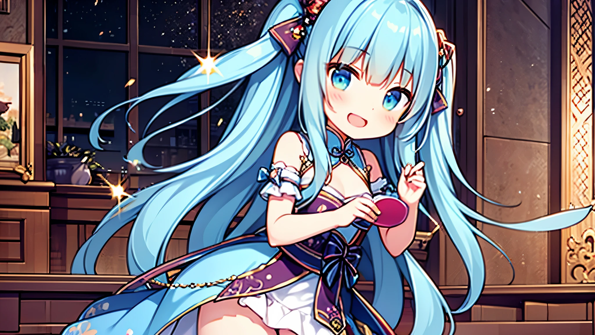 stage,pop star,sleek outfit,singing,Kizi,full bodyesbian,frontage,adolable,quadratic element,dream magical