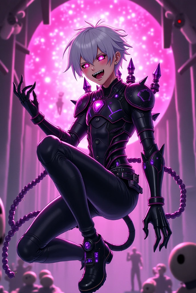 ((finedetail)),Ultra detailed,(((Best quality))),(incredibly_absurderes),Best Illustration,A high resolution,(Huge_filesize),((Masterpiece)),(Extremely detailed),Extremely detailed CG,yaoi, ((((NSFW)))),(((((Male))))),((((1boy)))),(((((1 boy))))),ahoge,(((((Short hair))))),Dark_Persona,,expressionless eyes,Blank stare,Tongue out,Blush,Anime face,saliva,ahegao,((Ultra-thin tights)),(((Black bodysuit:1.4))),(((mindbreak))),(((mental control))),Sex machines,Bright colors,Leggings,The erection,((((erection under clothes:1.1)))),wie z,,cumdrip,Dripping ,entangled,shrinks,, Milking,vein ,Large ,full bodyesbian,Heart-shaped pupils,Too many sex toys,lens_flare,Depth of field,Student, Male focus,(((((Male))))),Libido boy,((cum shots)),completly ,(()), Contact with the testicles,((vein )),((Lick the )),((middle score)),(lookingat ),(( Grab)),, in mouth, Milking,oral,cum on bodyl,cum on tongue,Shoot at the boy,cum on hands,cum on ,Shoot in clothes,cumdrip,Dripping , On hair,wie z,mental control,mindbreak,Tongue out,Putting up with_face,Expressionless,Bright colors,expressionless eyes,Vibrator,(day),indoor,opens his eyes wide,Sun,finedetail,BDSM,Student,(shaded face),(((No Pupil))),(((Empty eyes))),Drooling,with her mouth open,((Glowing eyes)),(Expressionless), (Purple eyes:1.4),Blush,constricted pupil,dark halo,Possessed,Dull eyes，of a shirtless:1.5，ninjartist:1.5,ninjartist，((Happy sex)), Bare underwear:1.4,The erection:1.4,solo person:1.5,Circle eyes,Bulging crotch:1.5,Military posture，Saluting，White color hair:1.5