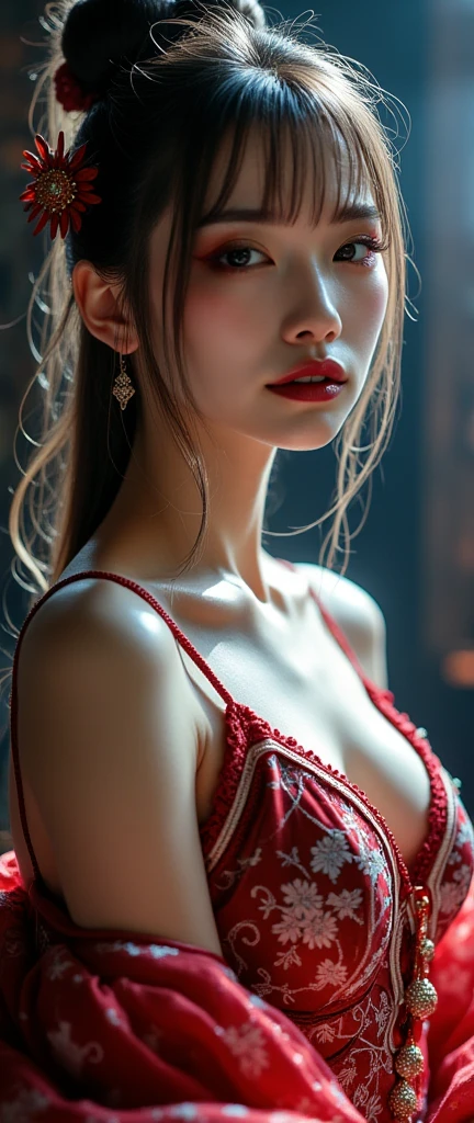 ((saggy breasts:1.5)),((massive breasts:1.9)),lace fabric,fine embroidery,sexy underwear,(白いsexy underwear),gorgeous accessories,knee high socks,Slutty young woman, (((sexy clown costume))),(((clown nose))),(((pale skin))) , costume, sexy+++, thighs, joker, spreading legs++++, halloween pumpkins, slasher fucker, cum on mouth, sexy, revealing outfit, slasher clown costume,(((ultra realistic))) Photo, masterpiece, top quality, (pale skin), (ultra detailed face and eyes:1.2), 1girl, adult, ((in a push-up tube)), ((very rich eye makeup, pink mascara)), ((fake detailed lips)), ((Stylish hairstyle)) , ((enormous breast)), (thin waist, slender body), ((very large neckline)), focus on large breast, photoshoot, (soft) Lighting, (The play of light and shadows), depth of field, hips, (special attention to leather details: 1.2), (special attention to the collarbones and ribs: 1.2), (special attention to huge breast: 1.3), (special attention to tight clothing: 1.1), detailed skin texture, skin pores, oily skin. (Erotic atmosphere of the frame. Color range - purple, pink, Tons), DR, ((granularity)), ((rays)), (glare), ((whole body, Top view from the front)) , Ultra detailed, detailed skin, voluptuous++, ((curvy body+)), (big tits), (cute young girl dancing), ((round ass)), ((wide hips)), (vibrant colors2.9), (tiny waist+++), Seductive dancing+, Seductive pose +++ from the side+, (emphasized round and raised butt), spotlight on character ,cameltoe perfect detailed++++.