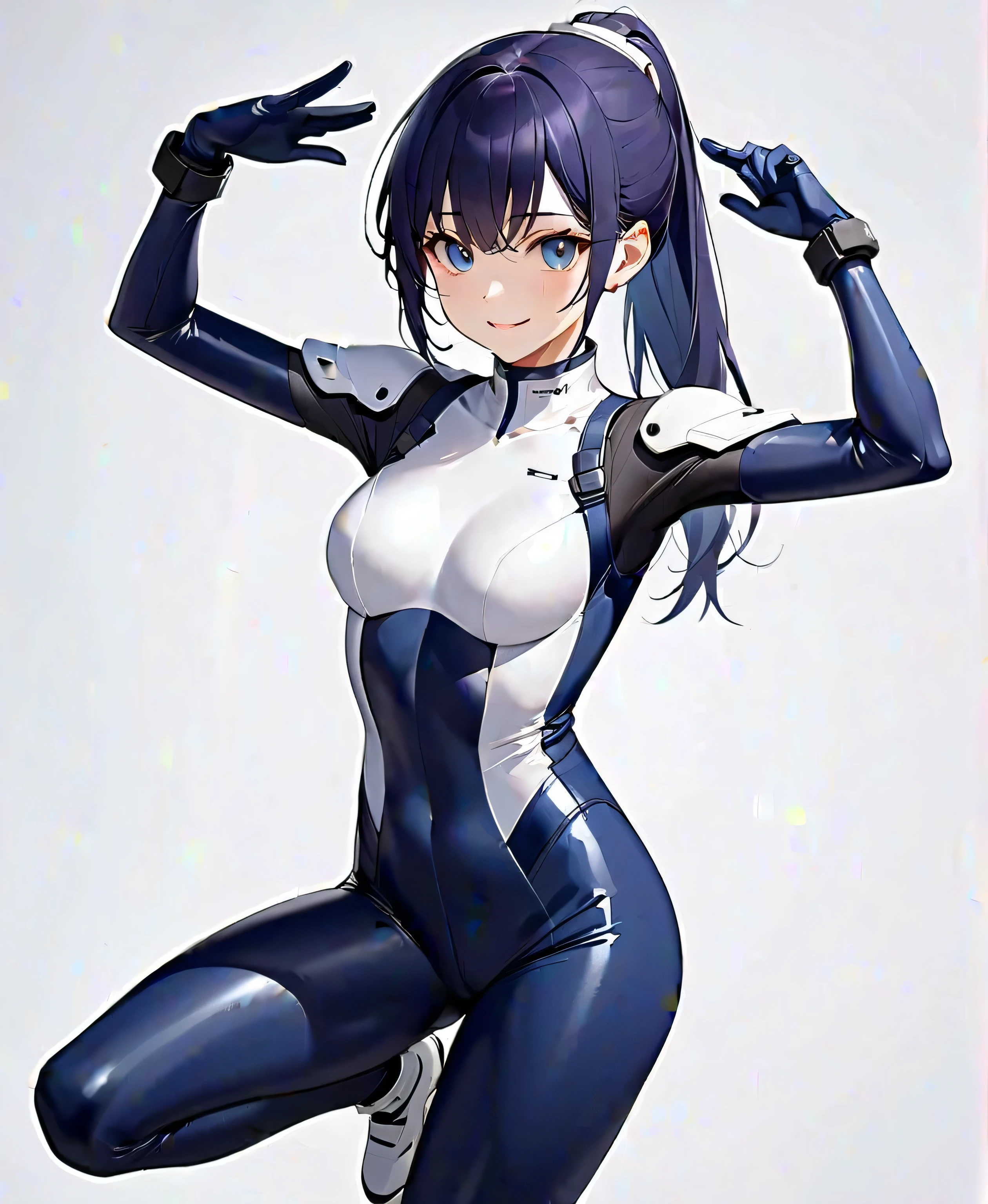 kaga \(kancolle\) with shiny latex highleg bodysuit with muneate <lora:kaga_xl:0.7>