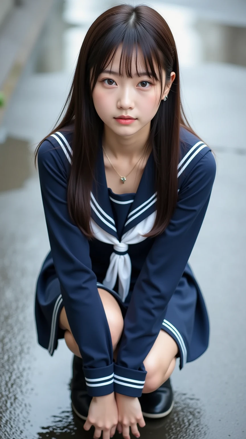 A Professional Photograph Of A Fair skinned Japanese Schoolgirl Wearing a-professional-photograph-of-a-fair-skinned-japanese-schoolgirl-wearing