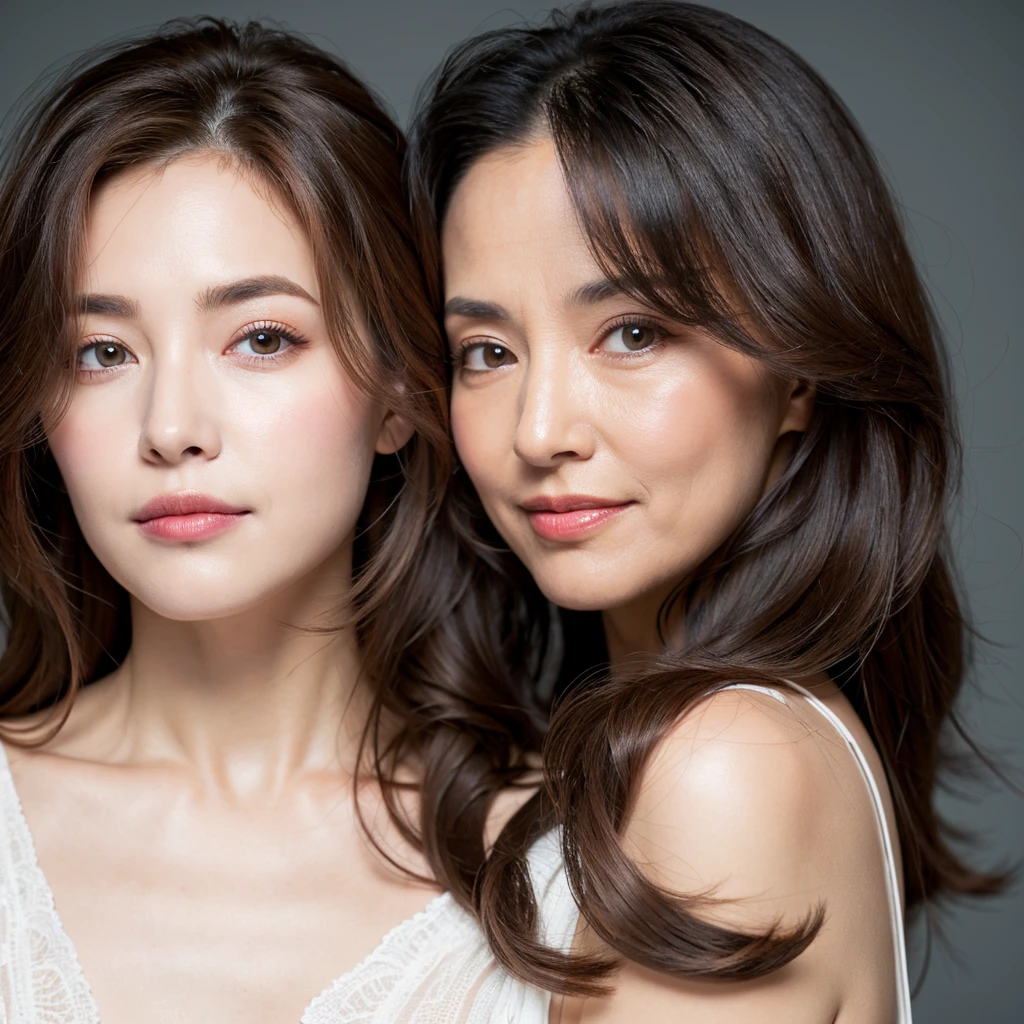 Beautiful mature woman with beautiful wavy long hair, she is alluring, Sexy Mature, Ultra-high resolution,(Realistic:1.4), ((Highest quality)), ((masterpiece)), (be familiar with),