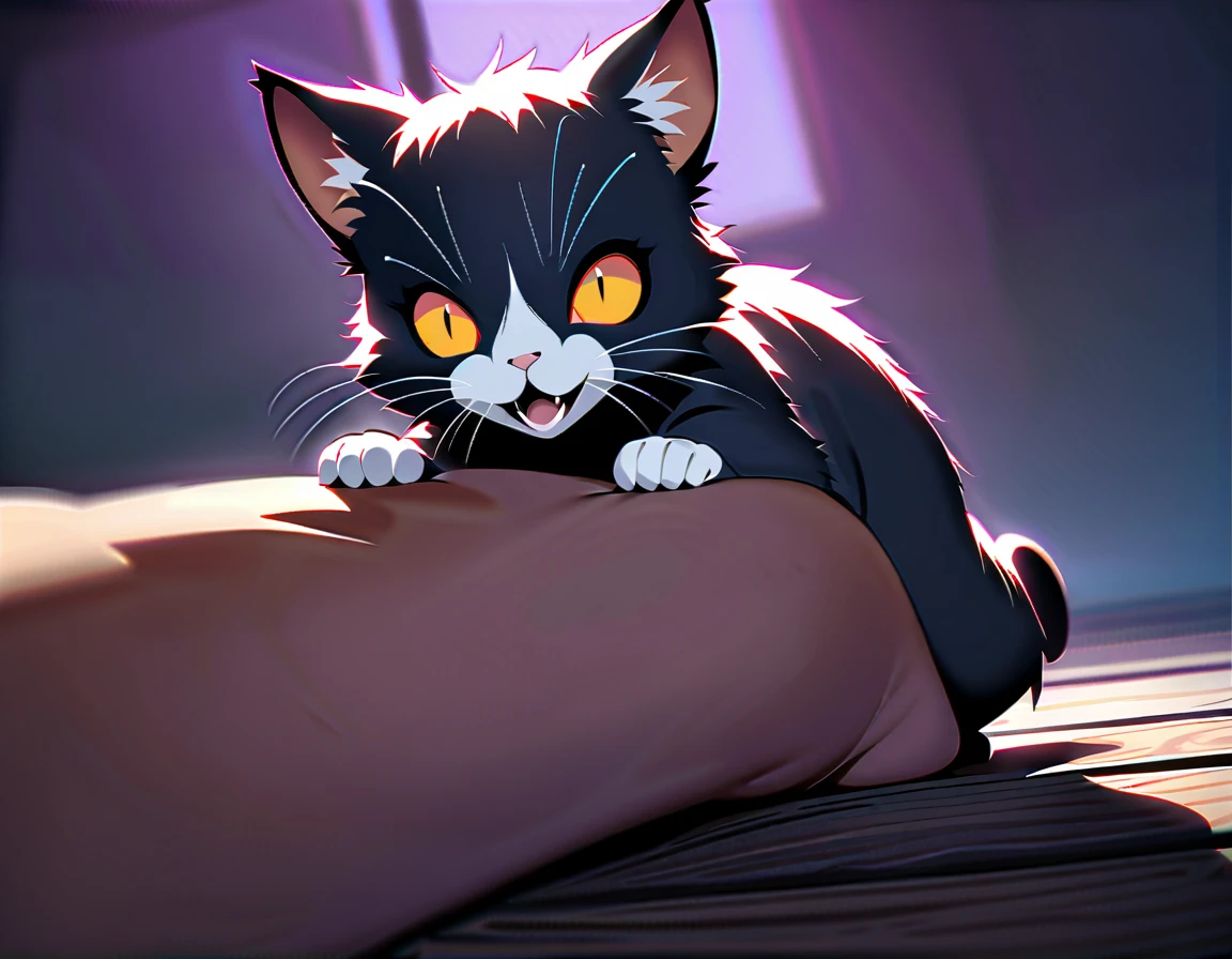 (feral:1.6), (quadrupedal:1.6), fluffy, on a bed, \(pokemon\), (Black cat:1.2), (black crotch:1.2), (((quadruped, feral, feline))), (in heat:1.4), (seductive expression:1.4), (Half-lidded eyes:1.4), (Green eyes:1.2), (by Bloominglynx:1.2), (by mayosplash:1.2), (by hioshiru:1.2), blushing, by hioshiru, snowskau, foxovh. impasto impressionism, by Michael & Inessa Garmash, Ruan Jia, Pino Daeni, (petite:1.4), (petite hips:1.4), (petite body:1.4), (solo:1.4), paws (petite:1.4), (petite hips:1.4), (petite body:1.4), (solo:1.4), paws, (looking at viewer:1.2), (petite:1.4), paws, (Black fur:1.4), (Spread pussy:1.2), anus, (on back, spread legs:1.2), (Chibi:1.2), (Black crotch:1.4), (plump labia:1.2), (spreading self:1.4), (cum in pussy:1.4), (Oozing cum:1.2)