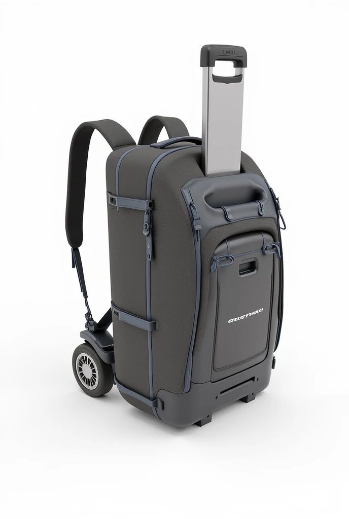 Here’s the final generator prompt with added emphasis on clear and visible labeling in Englis
"Create a technical and diagrammatic representation of a modular solar-powered backpack with the following features:
1. Hybrid Utility: Include retractable wheels and an extendable handle to illustrate its dual functionality as both a backpack and a rolling bag. Clearly label the wheels and handle mechanism to show how they are integrated into the design.
2. Integrated Solar Panels: Show flexible solar panels on the backpack's surface, with arrows or labels indicating how solar energy is collected and transferred to internal battery units.
3. Internal Storage Compartments: Depict modular compartments with labels for detachable pouches, a secure laptop sleeve, and additional storage spaces.
4. Ergonomic Design: Highlight features such as adjustable straps, breathable back padding, and lightweight materials using clear shapes and annotations.
5. Durability and Weather Resistance: Represent water-resistant material layers and a rugged build using cross-sectional views with labeled parts.
6. Smart Features: Include icons or blocks representing GPS tracking, power monitoring via an app, USB-C, and wireless charging ports. Clearly label these features with concise English descriptions.
7. Implementation Steps: Use arrows, annotations, and labels to illustrate how the components (e.g., solar panels, wheels, straps) will be assembled and interact.
Ensure all labels are visible, clear, and in English, with proper alignment and font size for easy readability. The output should focus on a diagrammatic representation, not a photorealistic image, with structured annotations for better understanding."