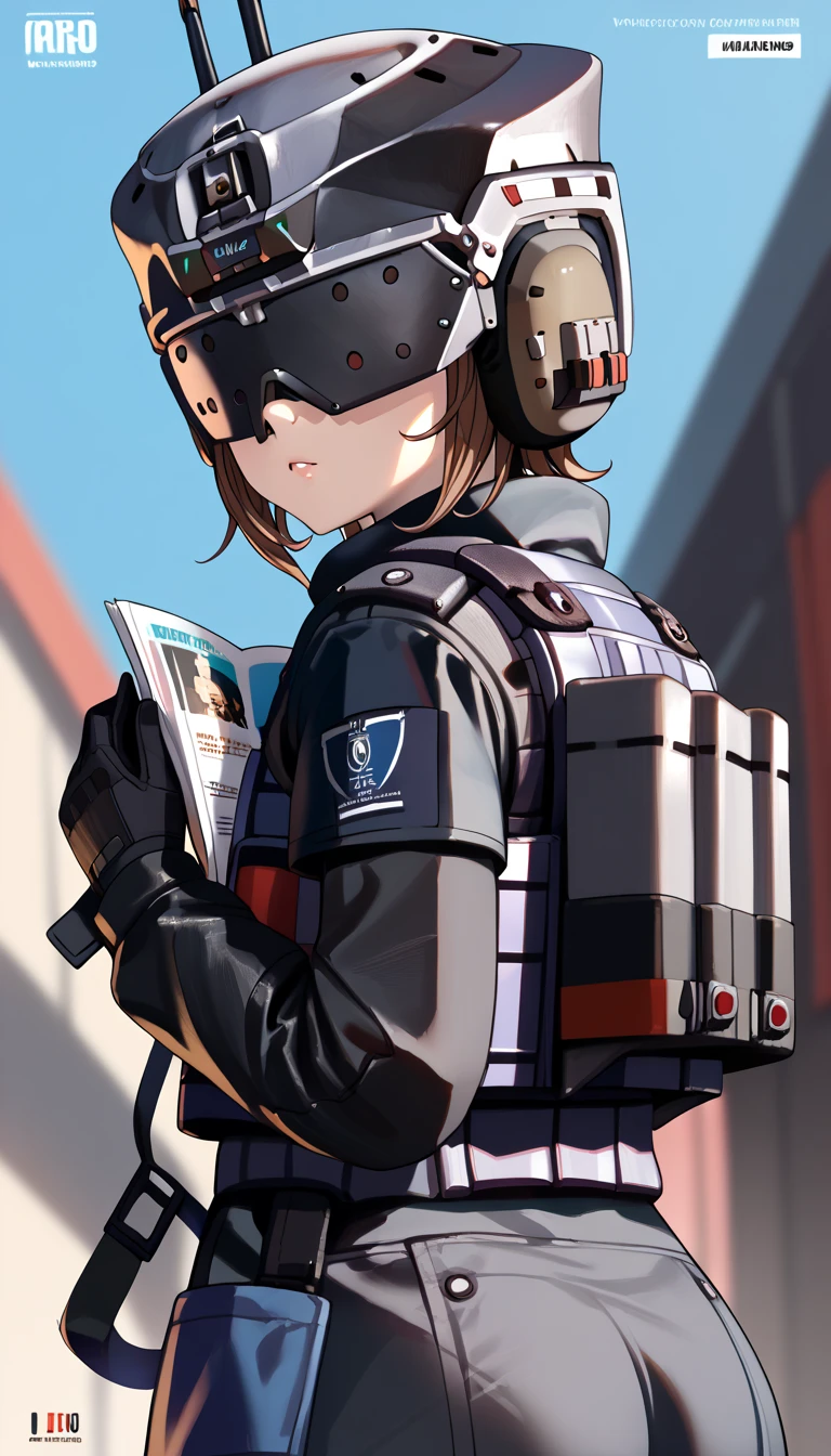 "Brazilian military male operator at a communications radio station."