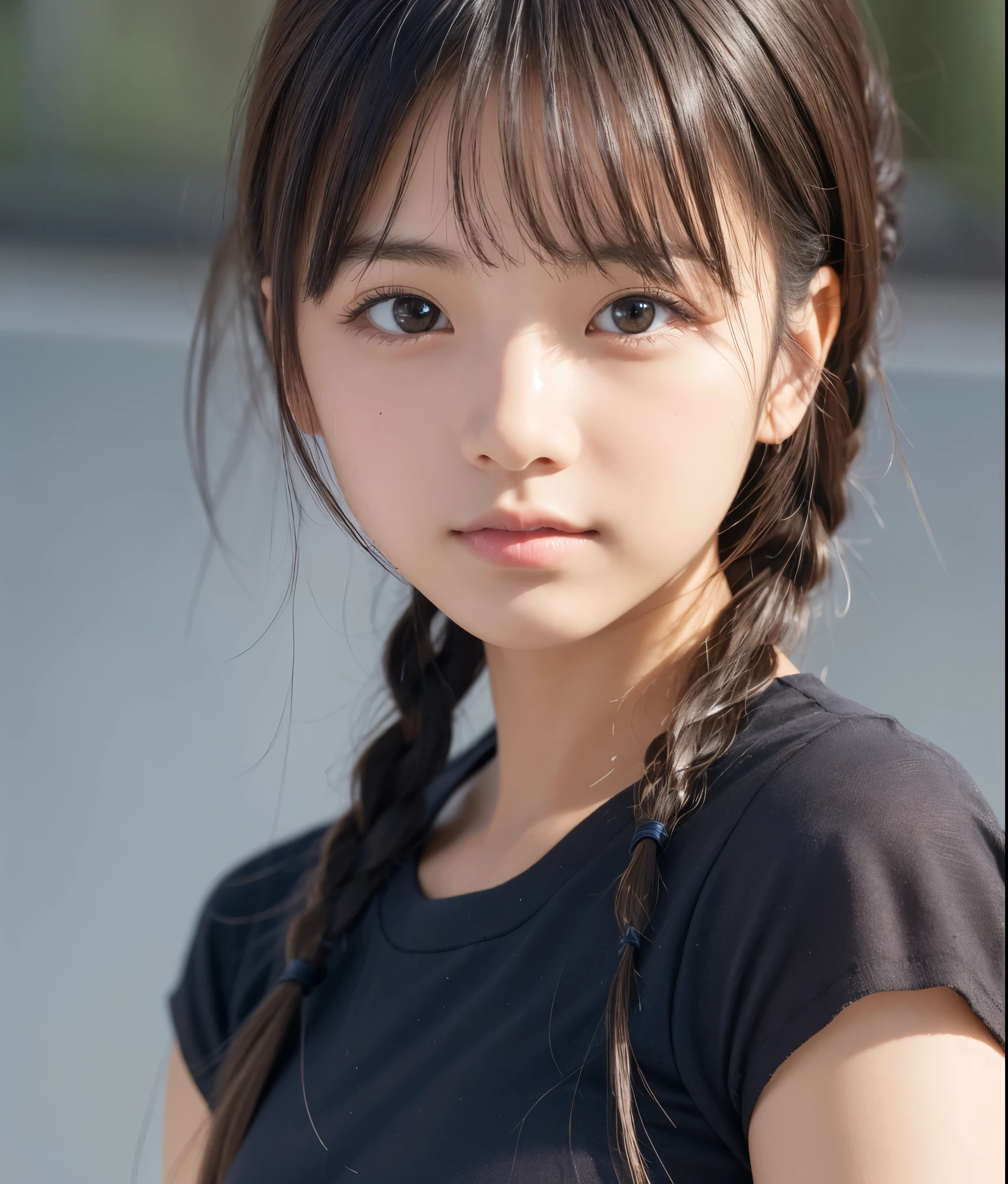 one girl, high resolution, masterpiece, anatomically correct, number々Awards, 最 High Quality , high resolutionモデル, high detail, High Quality , retina, very detailed, Textured Skin, , 茶色のhair, 前hair, 長いhair, Side Blades , Thready hairstyle/hair, 表現力のあるhair, 、Japan'The best idol、((( sleeveless Santa Claus costume))), Big Christmas Tree, illumination