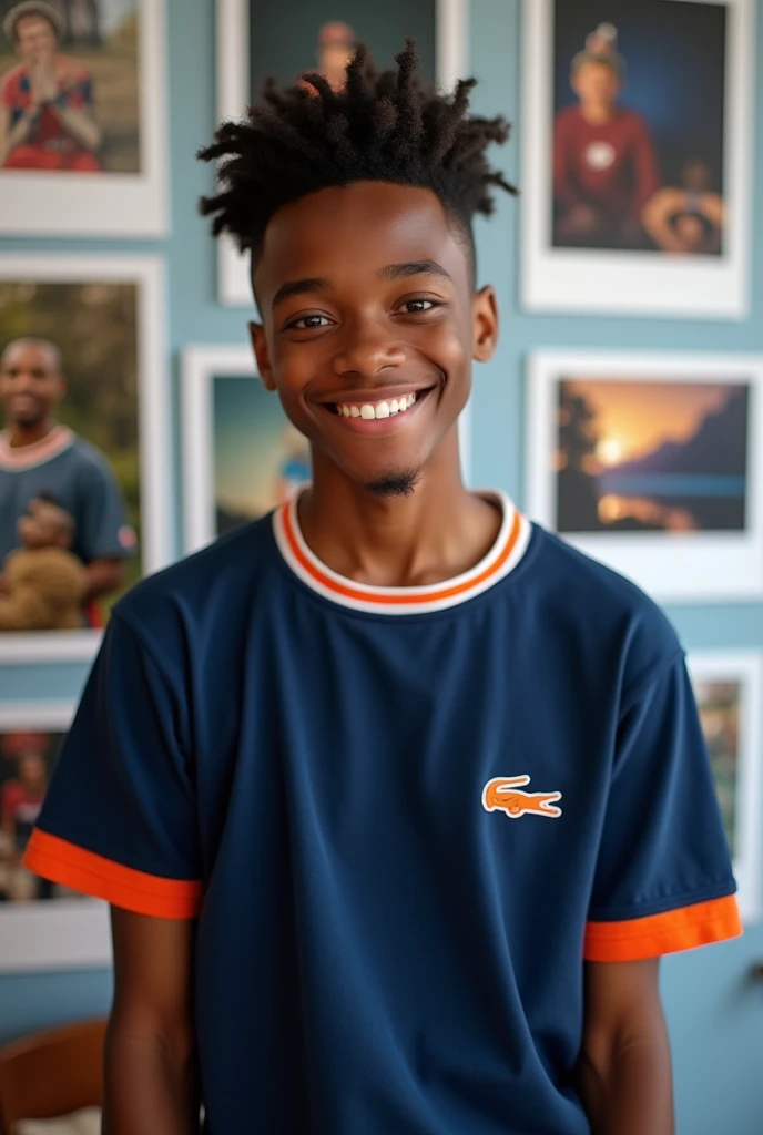 Change this boy background to a dune sunset professional product photography