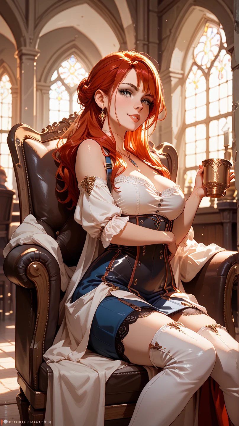 (((masterpiece)))、((highest quality))、(Super detailed)、(CG illustration)、(very beautiful girl))、cinematic light、((1 Mechanical Girl))、 SF、Apocalypse、Erotic grotesque、graduate school(beautiful and luxurious:1.2)、(1 girl:1.3)、facing the front,light orange long hair,corset,High waist tight skirt