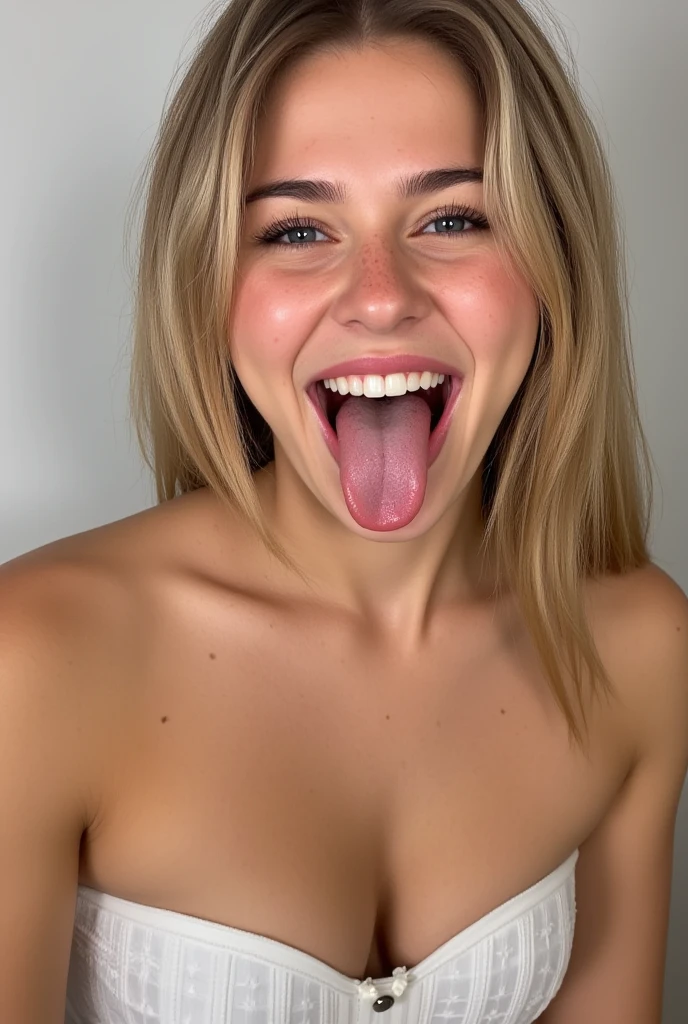 ((pov-cun)), 1girl((licking , nippled breastFW, nud, wavy hair, omouthompletely nude, ((uncensored)), Dazzling shbright blonde hair,