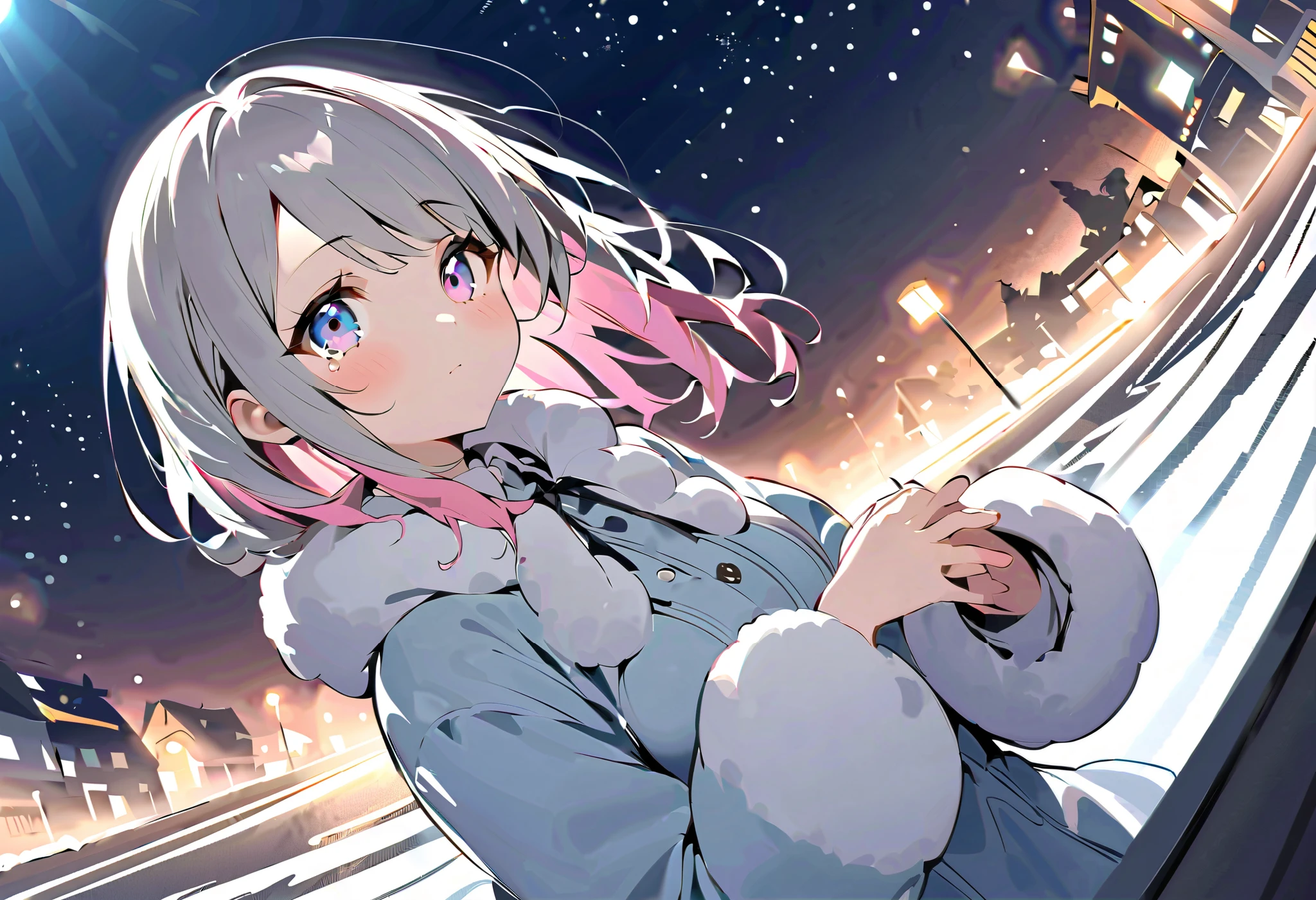 tearsを流す、cry、Cry、tearsを浮かべる、tears、溢れるtears、eyeを赤く晴らす、 red cheeks 、tears、大粒のtears、泣き腫らしたeye、tearsのeye、tearsをこぼす、溢れるtears、tearsを流す、cry、Cry、tearsを浮かべる、tears、溢れるtears、eyeを赤く晴らす、 red cheeks 、tears、大粒のtears、泣き腫らしたeye、tearsのeye、tearsをこぼす、溢れるtears、tearsを流す、cry、Cry、tearsを浮かべる、tears、溢れるtears、eyeを赤く晴らす、 red cheeks 、tears、大粒のtears、泣き腫らしたeye、tearsのeye、tearsをこぼす、溢れるtears、night、暗いnight、night中、、 Dark Atmosphere 、night中の暗さ、 Darkness、 Darknessで光る街灯、ベンチから見る starry sky 、 Darkness、ベンチに座って looks up at the 空、 back view、満点の starry sky 、 backlit、Snow trails 、 Profile gazing into the distance 、 満点の starry sky 、 fisheye lens、 snowy winter cityscape 、 . starry sky  を  looks up at the  . backlit、 Rear View 、  rear view、Backwards、  snowy white road  、  white snow road  、  gloves、  muffler  、  White Breath、  starry sky  、、 Lift Your Face 、 Darkness、nightの冬街、 Illuminations、  amazing light、night、  thick boa coat  、  long coat and  、  muffler  、Pink hair tips、  wear a thick coat  、 Sing in the Winter Sky 、snowy town、asymmetry bangs, swept bangs.,extends hands、 、{{{masterpiece}}}, {{{ top quality}}}, {{  more details }}, {beautiful detailed eye}, 1  girl  ,Alone, ((  gray hair)),(bangs), Angle from above、  looks up at the  ,  girl  ,Midea,eye、  dynamic angle with blue lightning 、Long  gray hair、  pink hair 、Alone、  medium hair with double swords 、白い  medium hair with double swords 、  long hair、  bob hair、 }  white collar long sleeve pink shirt {x} 肩くらいまで伸びる  gray hair 、  pink hair with pink tips 、  medium hair with double swords ー、  hair inner color is pink  、  hair down shoulders  、 pretty  girl  、Detailed eye、Anime、  Shirogane Noel、 black skirt、  hair down shoulders  、Alone、 1  girl  、E art style 、 The light shines 、Beautiful Shadows、Alone、
